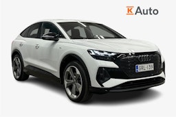 valkoinen Audi Q4 e-tron 2024 kuva 1.