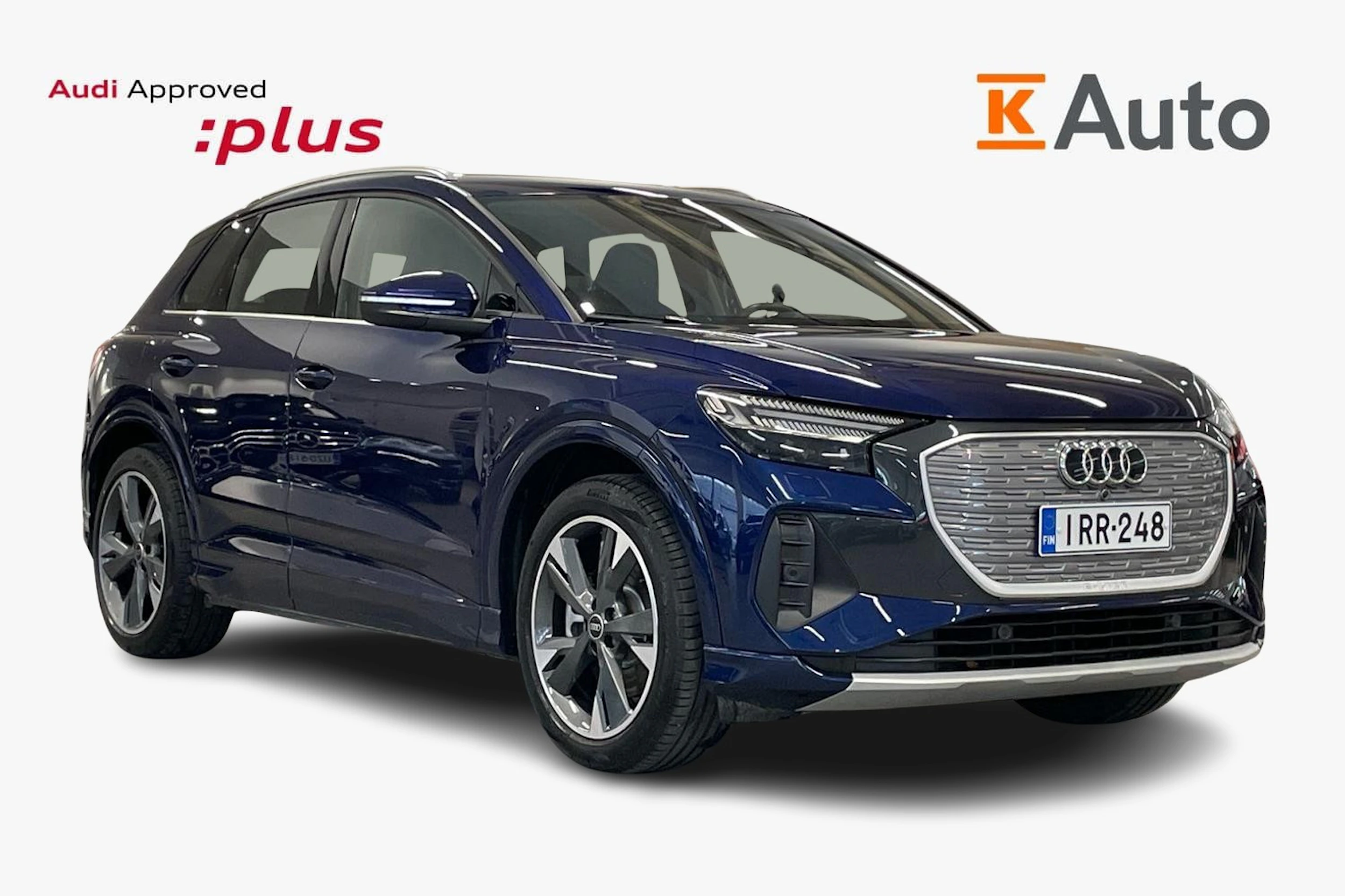 Sininen Audi Q4 e-tron 2024 kuva 1.