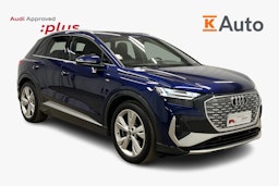 sininen Audi Q4 e-tron 2024 kuva 1.