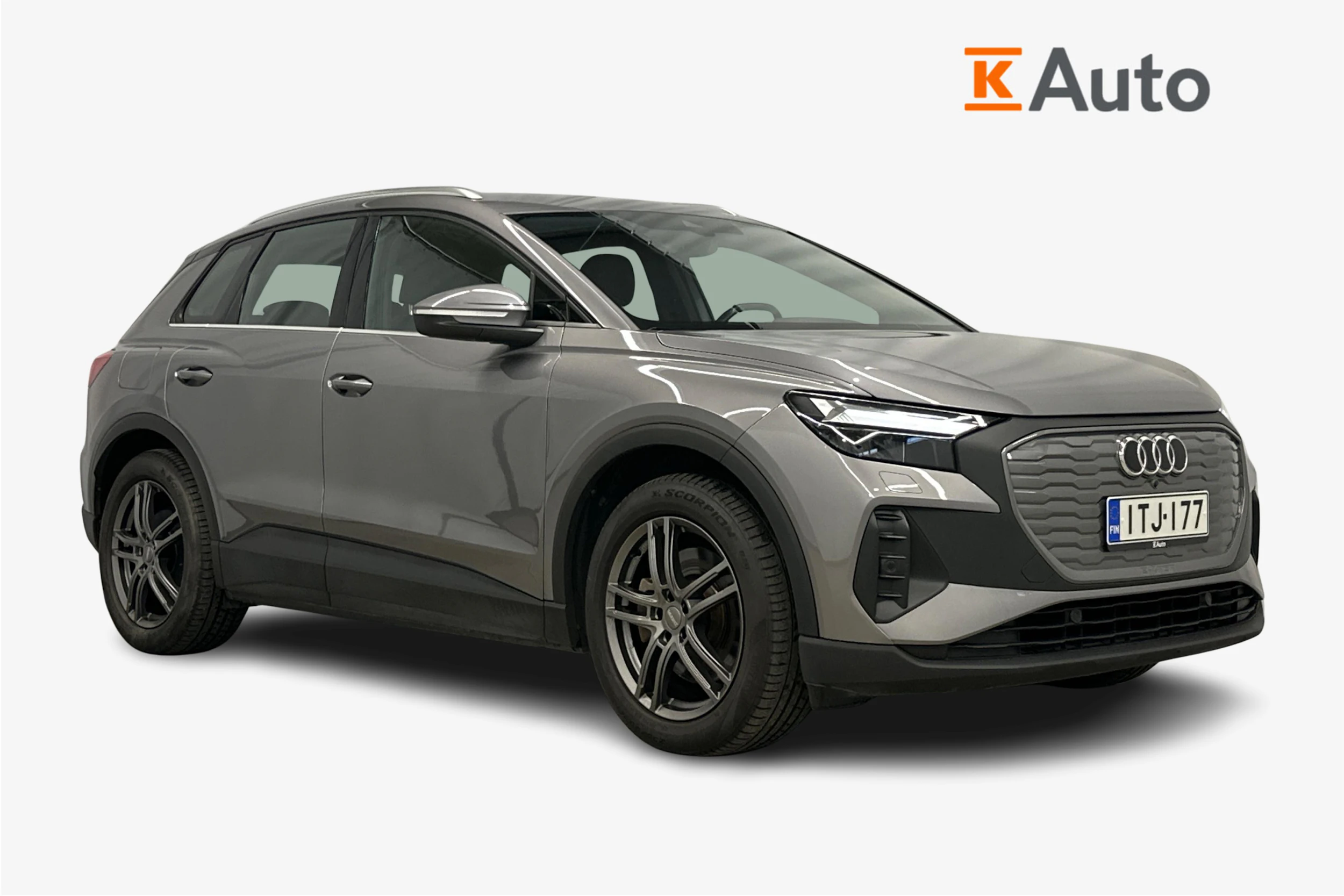 harmaa Audi Q4 e-tron 2024 kuva 1.