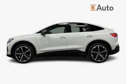 valkoinen Audi Q4 e-tron 2024 kuva 5.