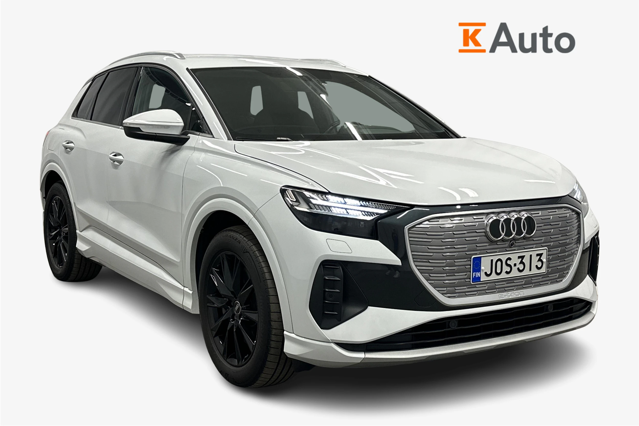 valkoinen Audi Q4 e-tron 2024 kuva 1.