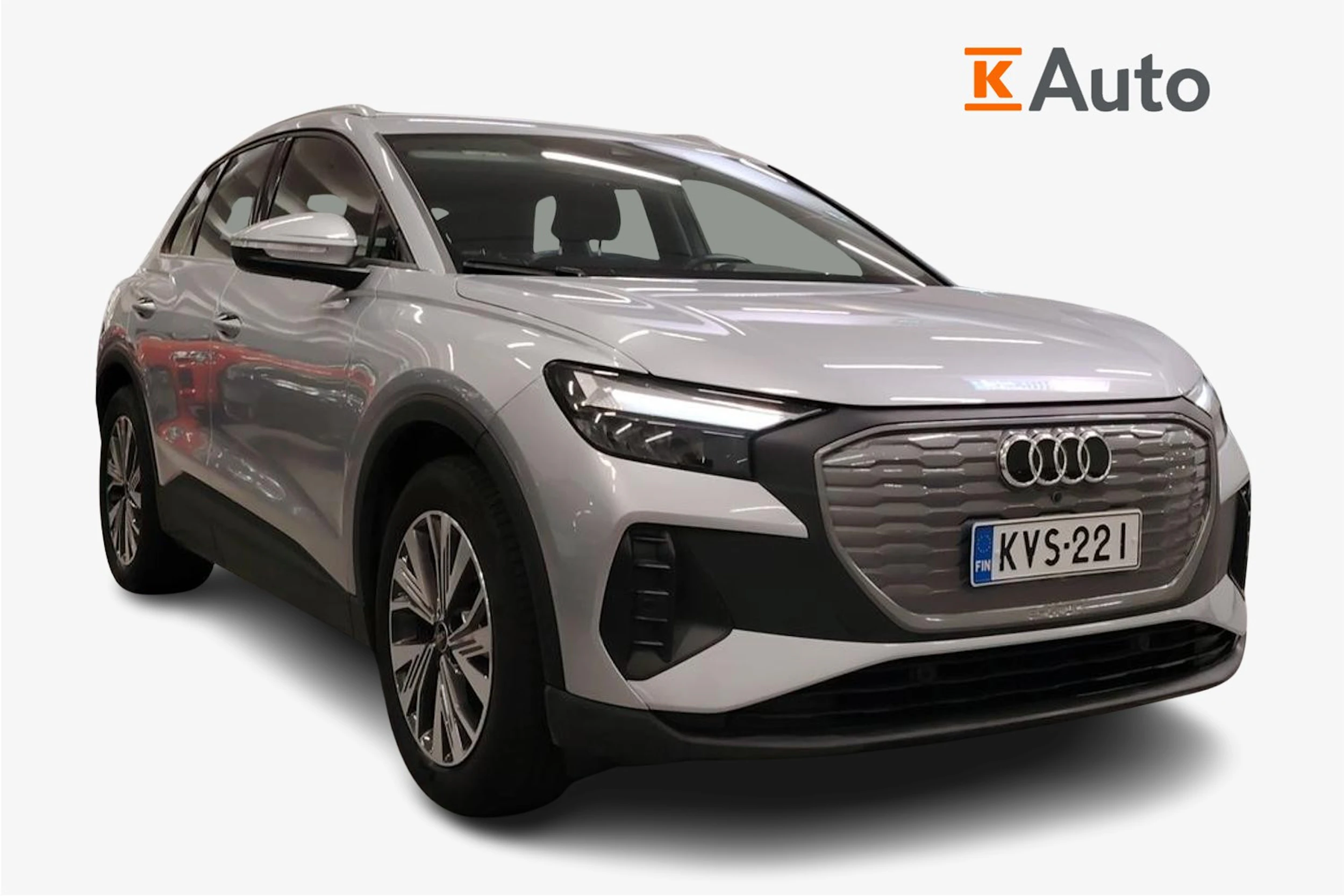 Harmaa Audi Q4 e-tron 2024 kuva 1.