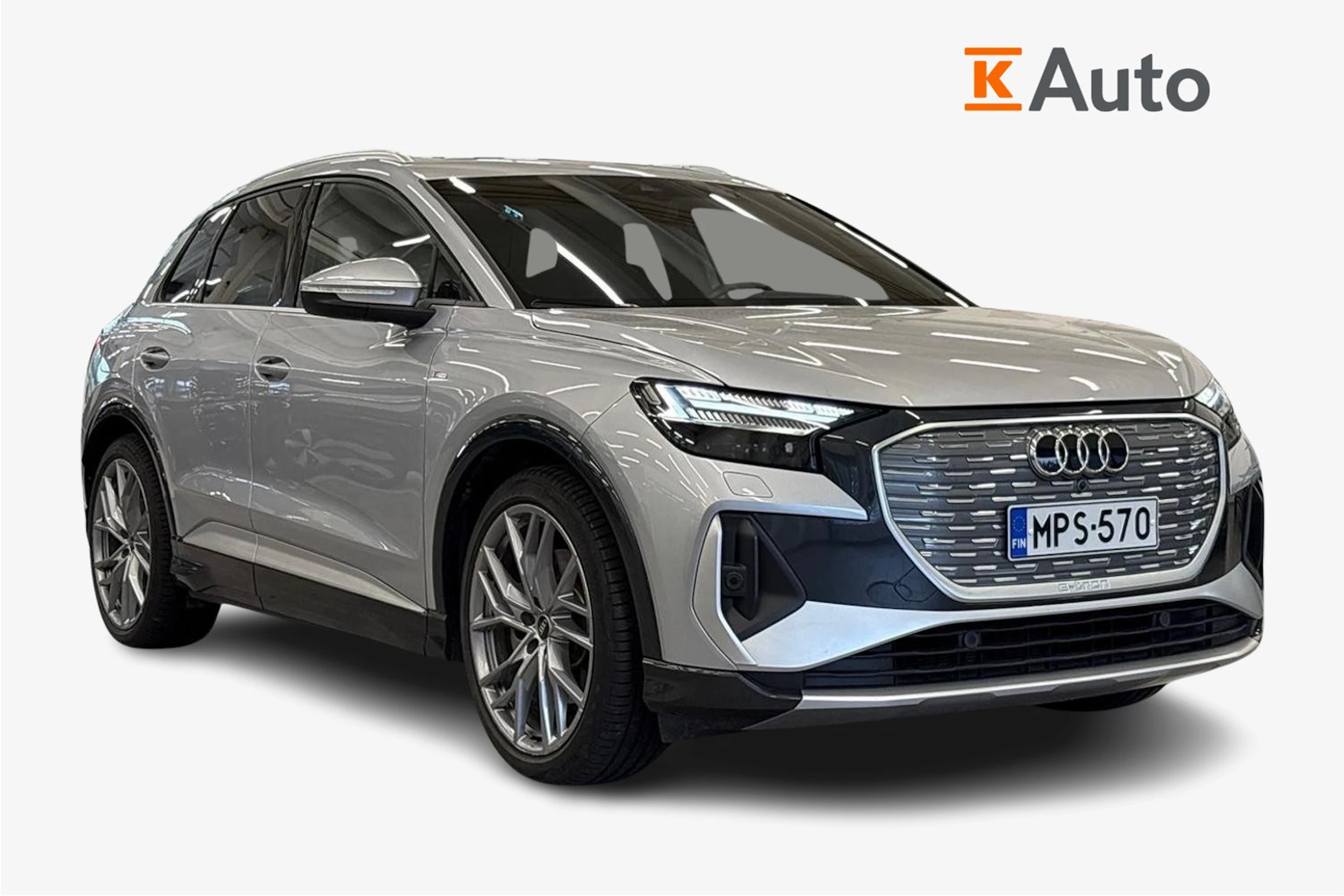 harmaa Audi Q4 e-tron 2024 kuva 1.