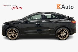 musta Audi Q4 e-tron 2024 kuva 5.