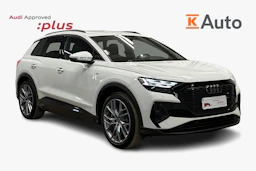 valkoinen Audi Q4 e-tron 2024 kuva 1.