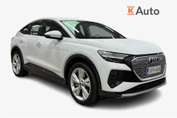 valkoinen Audi Q4 e-tron 2024 kuva 1.
