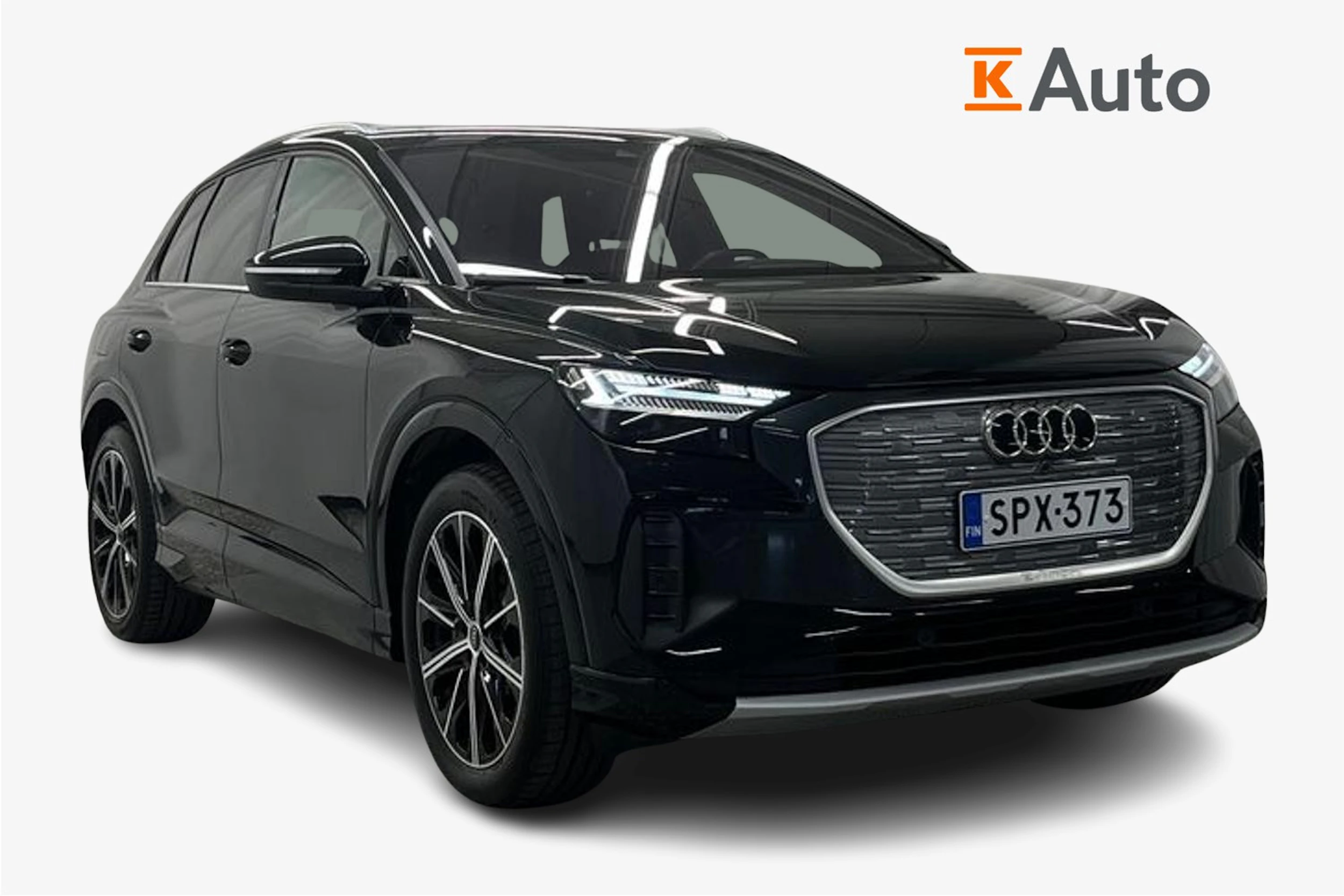 musta Audi Q4 e-tron 2024 kuva 1.