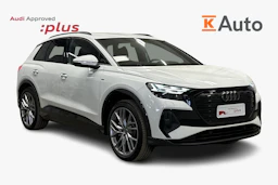 valkoinen Audi Q4 e-tron 2024 kuva 1.