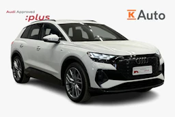 valkoinen Audi Q4 e-tron 2024 kuva 1.