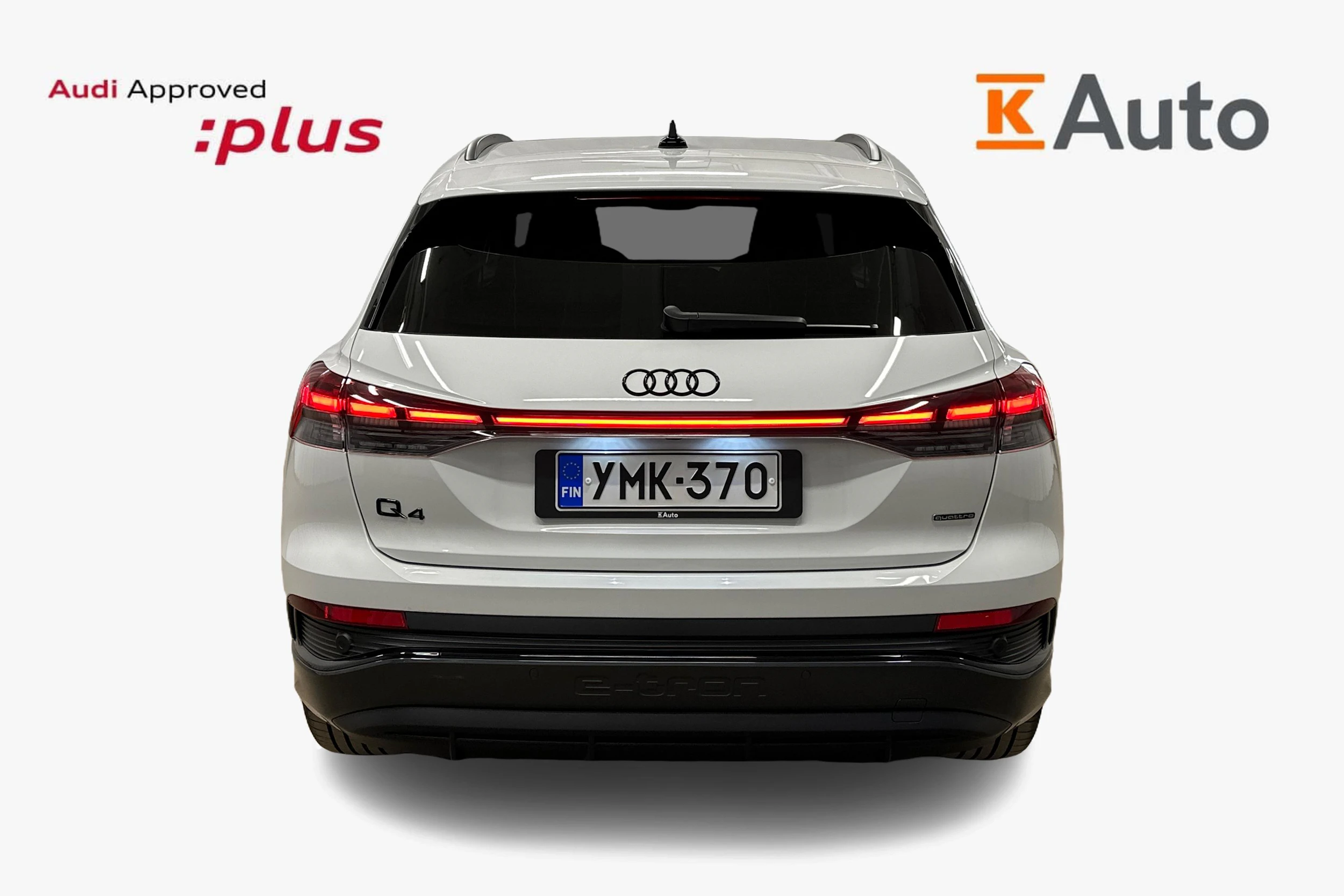 valkoinen Audi Q4 e-tron 2024 kuva 3.