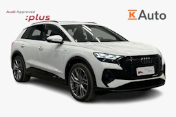 valkoinen Audi Q4 e-tron 2024 kuva 1.