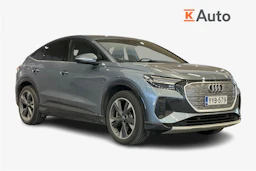 Sininen Audi Q4 e-tron 2024 kuva 1.
