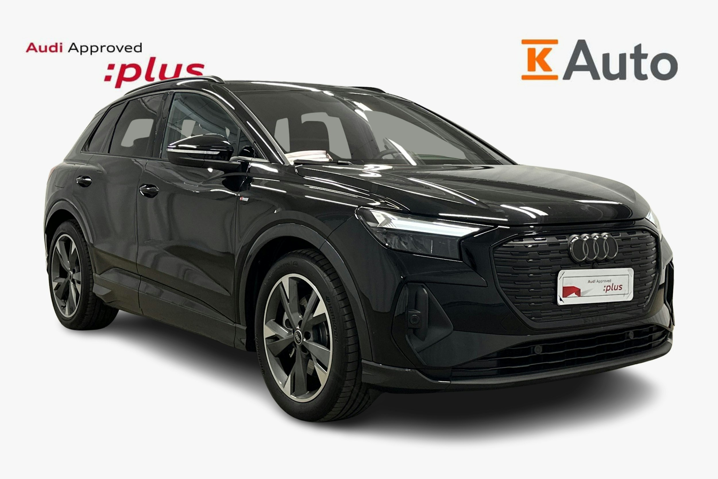 musta Audi Q4 e-tron 2024 kuva 1.