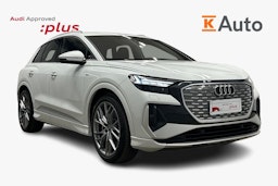 valkoinen Audi Q4 e-tron 2024 kuva 1.
