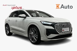 valkoinen Audi Q4 e-tron 2024 kuva 1.