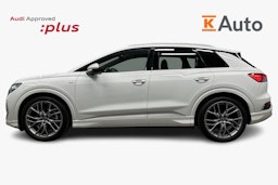 valkoinen Audi Q4 e-tron 2024 kuva 6.