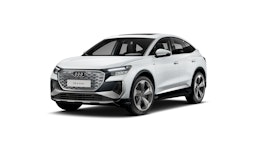 valkoinen Audi Q4 e-tron 2025 kuva 1.