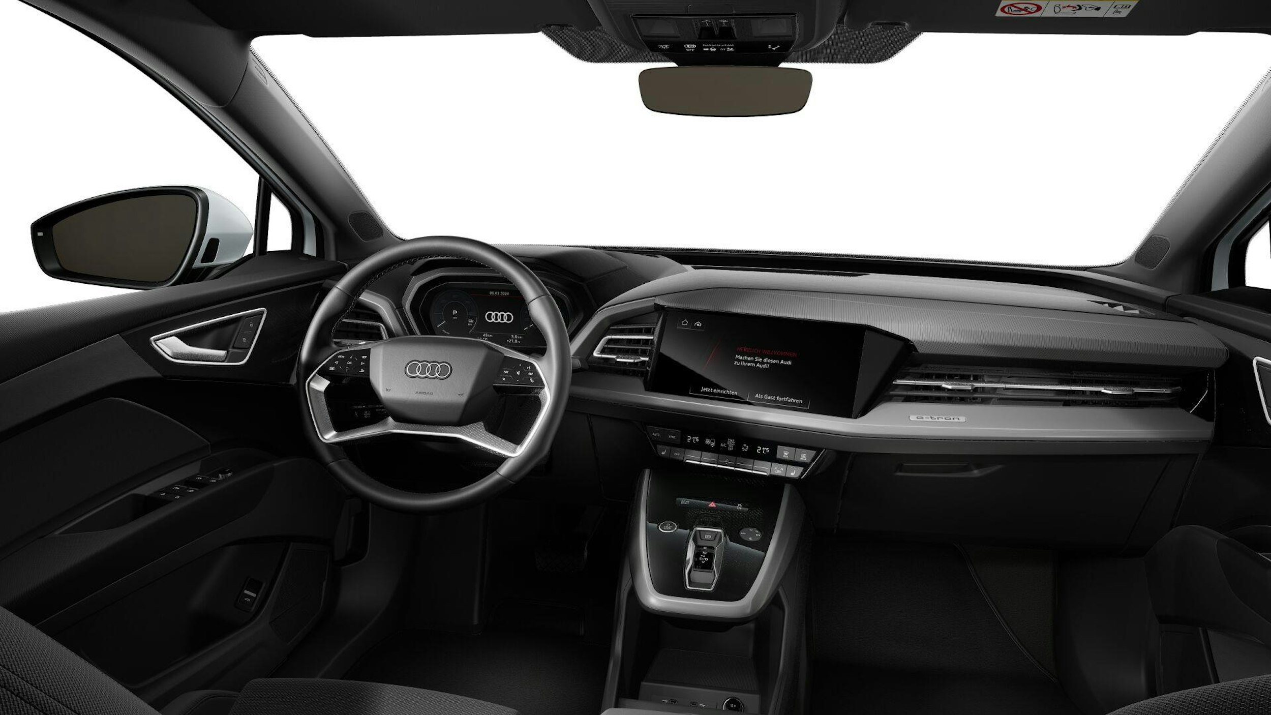 valkoinen Audi Q4 e-tron 2025 kuva 8.