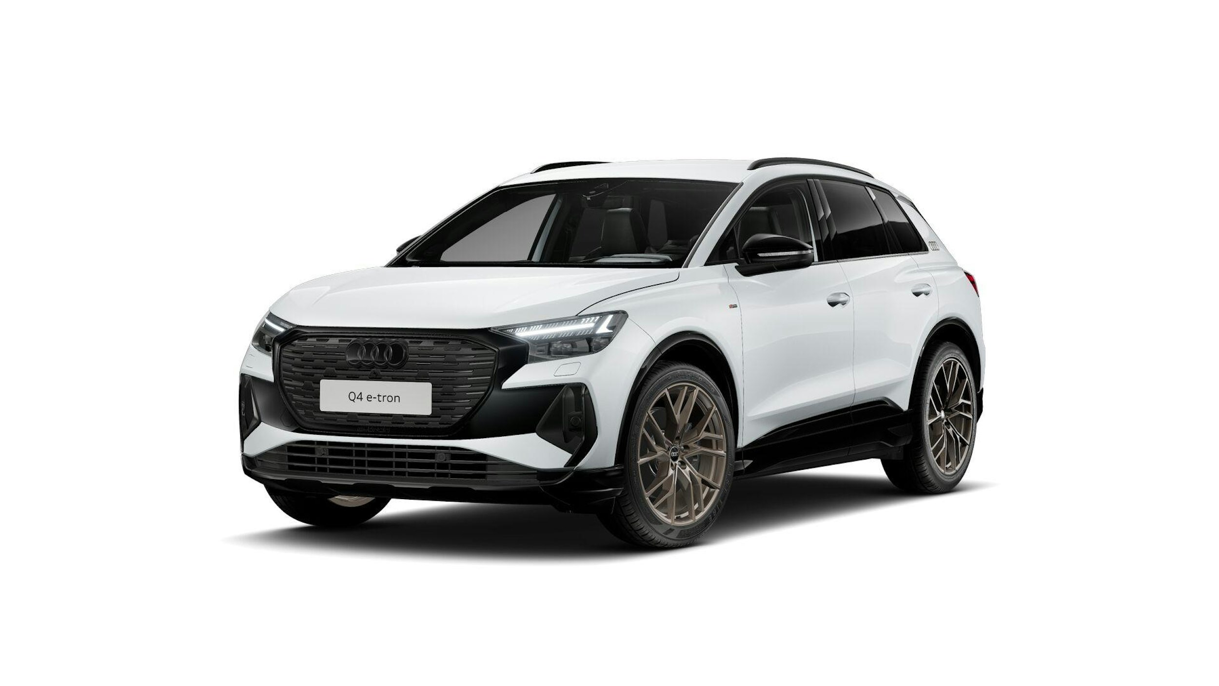 valkoinen Audi Q4 e-tron 2025 kuva 1.