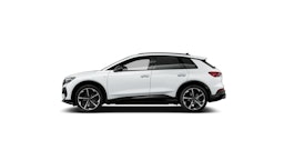 valkoinen Audi Q4 e-tron 2025 kuva 6.