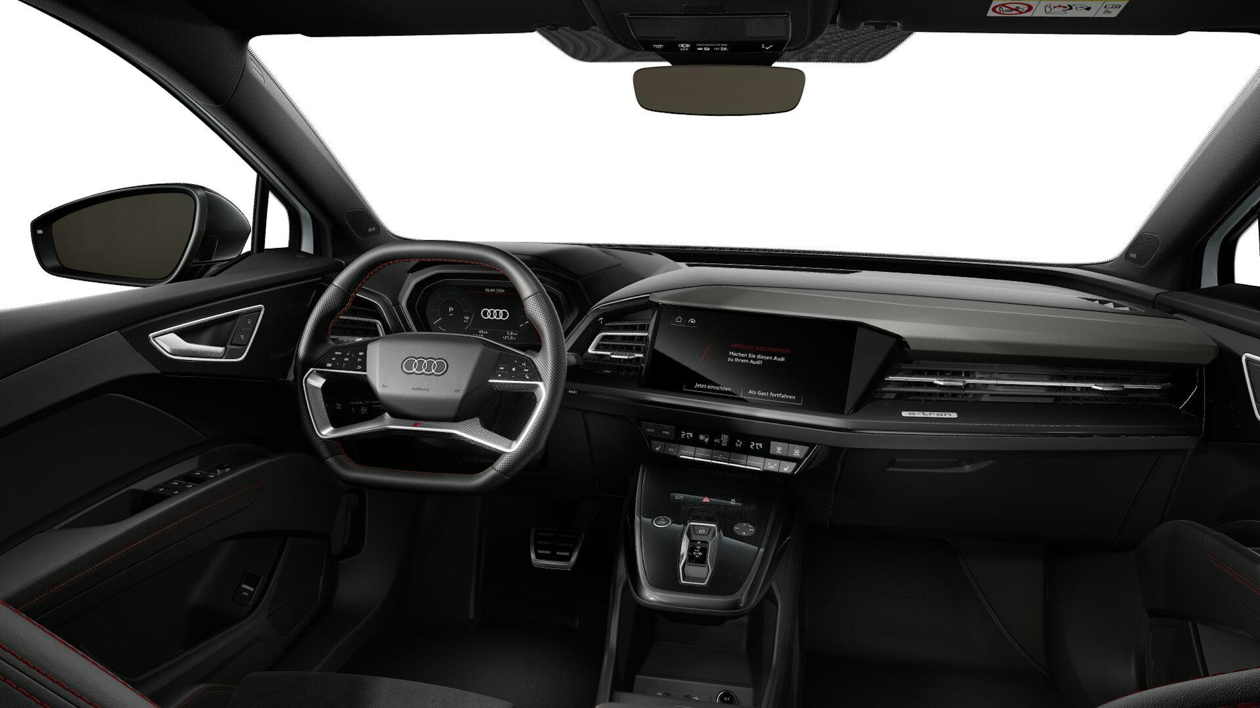 valkoinen Audi Q4 e-tron 2025 kuva 8.