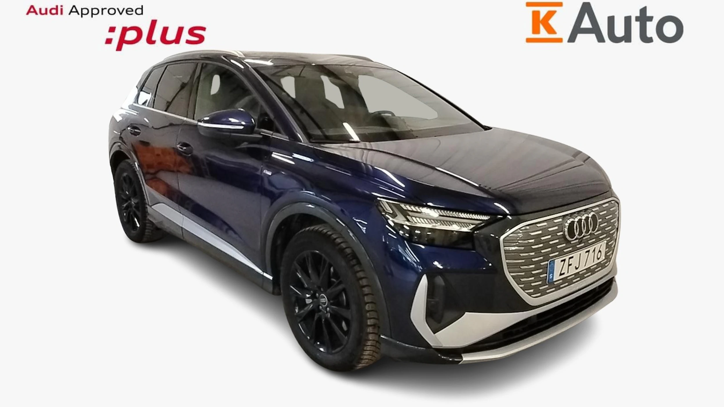 met. sininen Audi Q4 e-tron 2025 kuva 1.