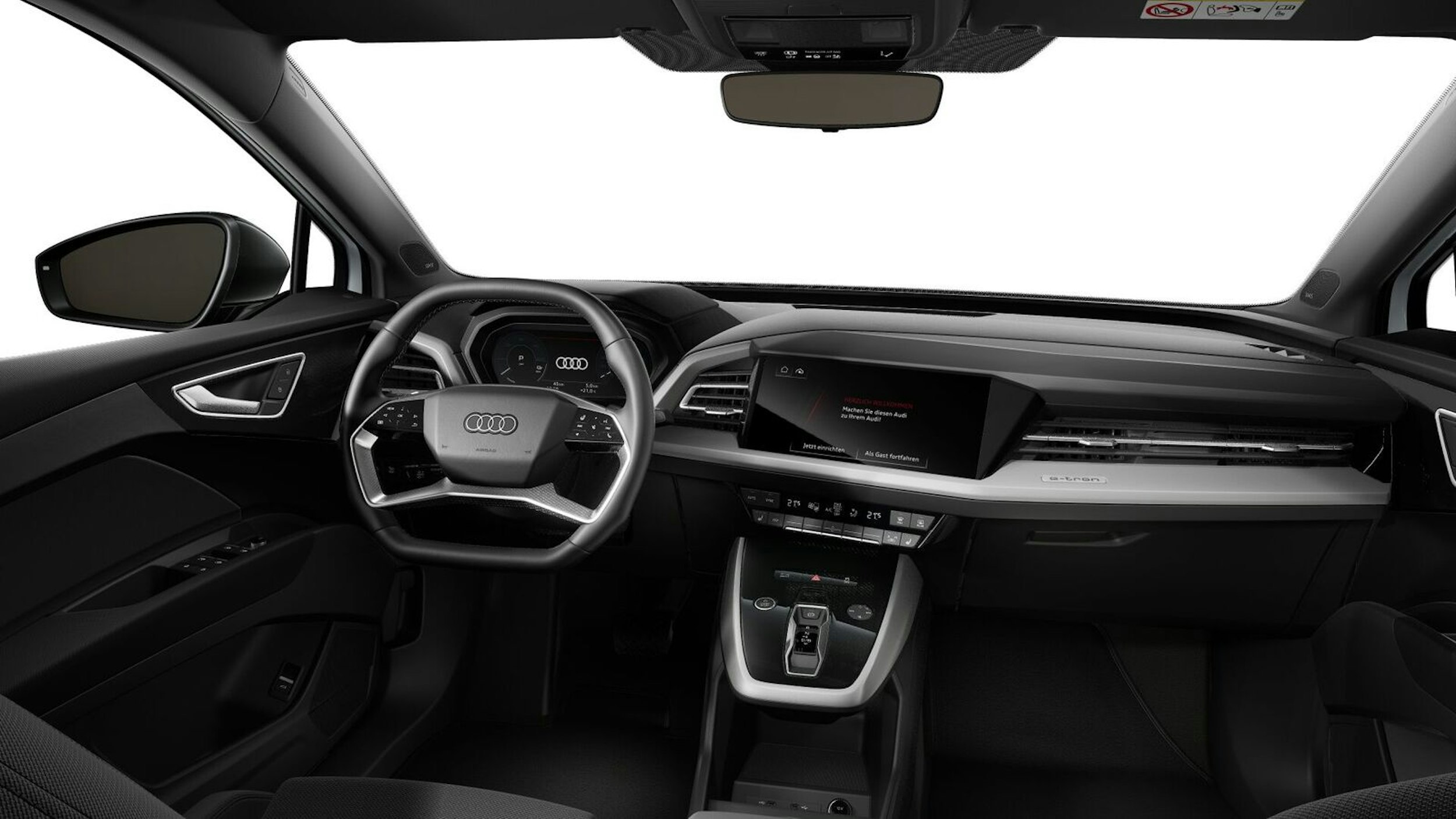 valkoinen Audi Q4 e-tron 2025 kuva 8.
