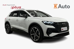 valkoinen Audi Q4 e-tron 2025 kuva 1.