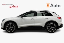 valkoinen Audi Q4 e-tron 2025 kuva 6.