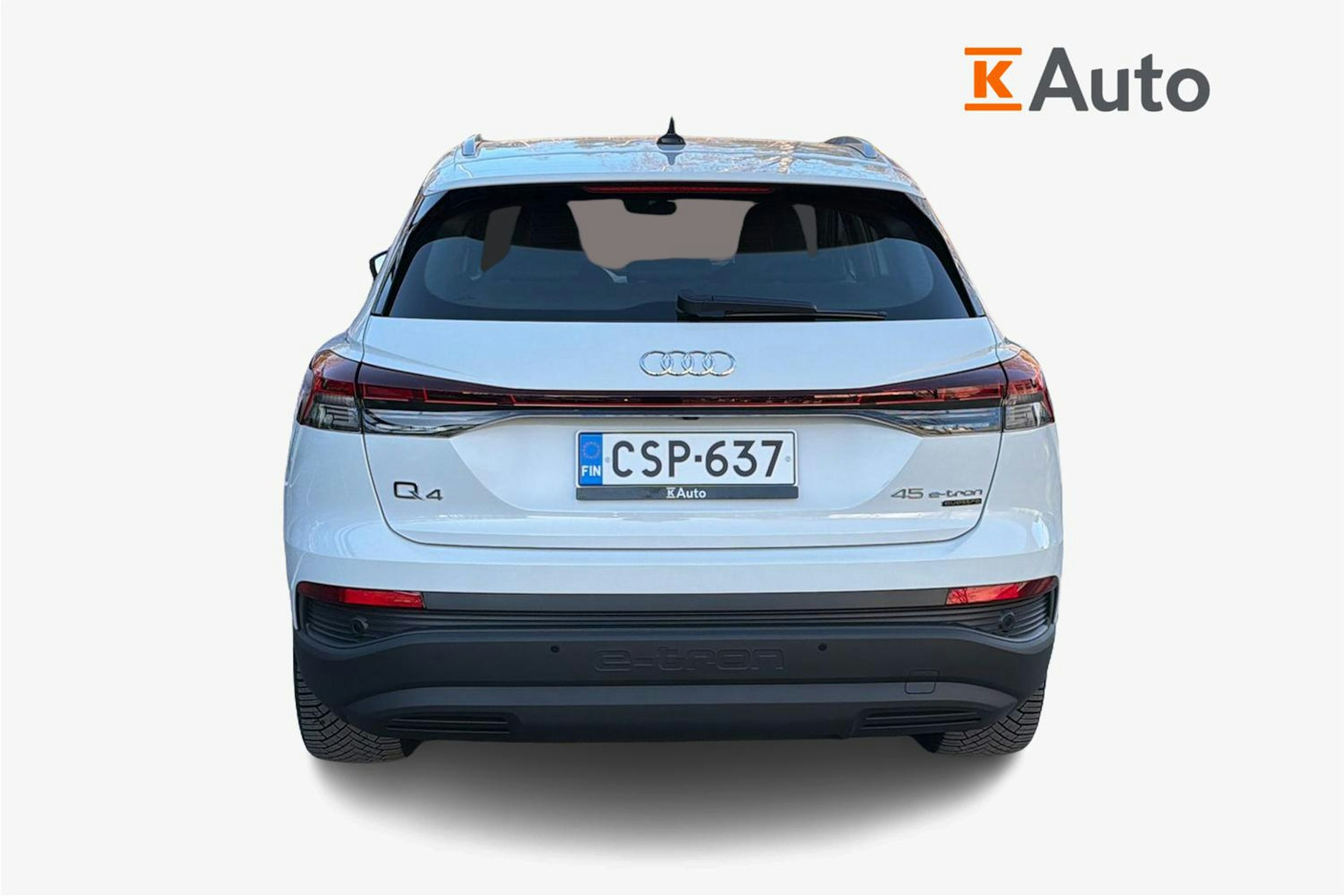 valkoinen Audi Q4 e-tron 2025 kuva 3.