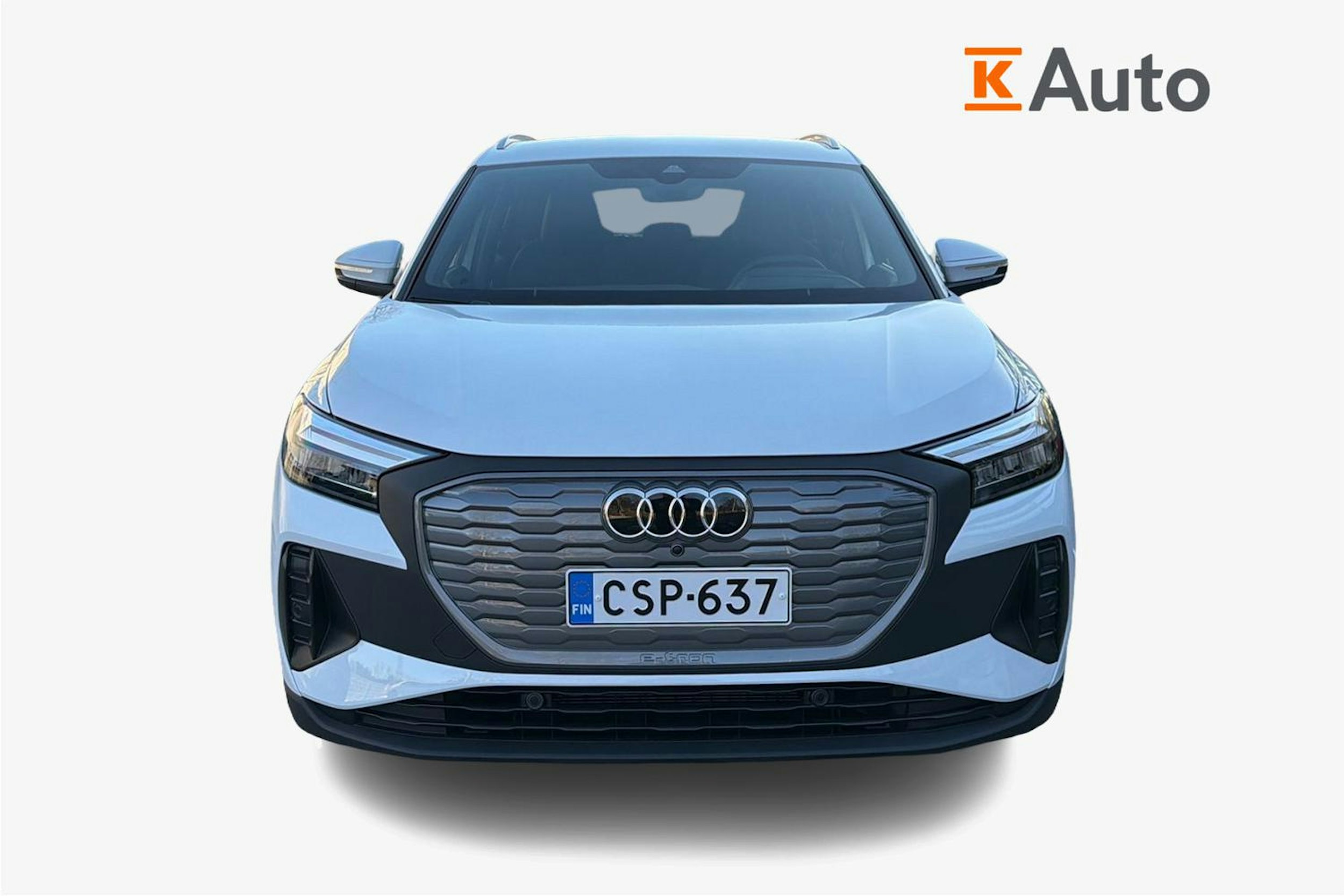 valkoinen Audi Q4 e-tron 2025 kuva 4.