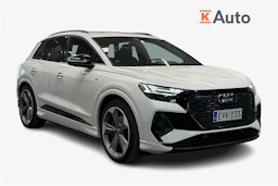 valkoinen Audi Q4 e-tron 2025 kuva 1.