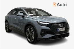 sininen Audi Q4 e-tron 2025 kuva 1.