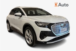 met. valkoinen Audi Q4 e-tron 2025 kuva 1.
