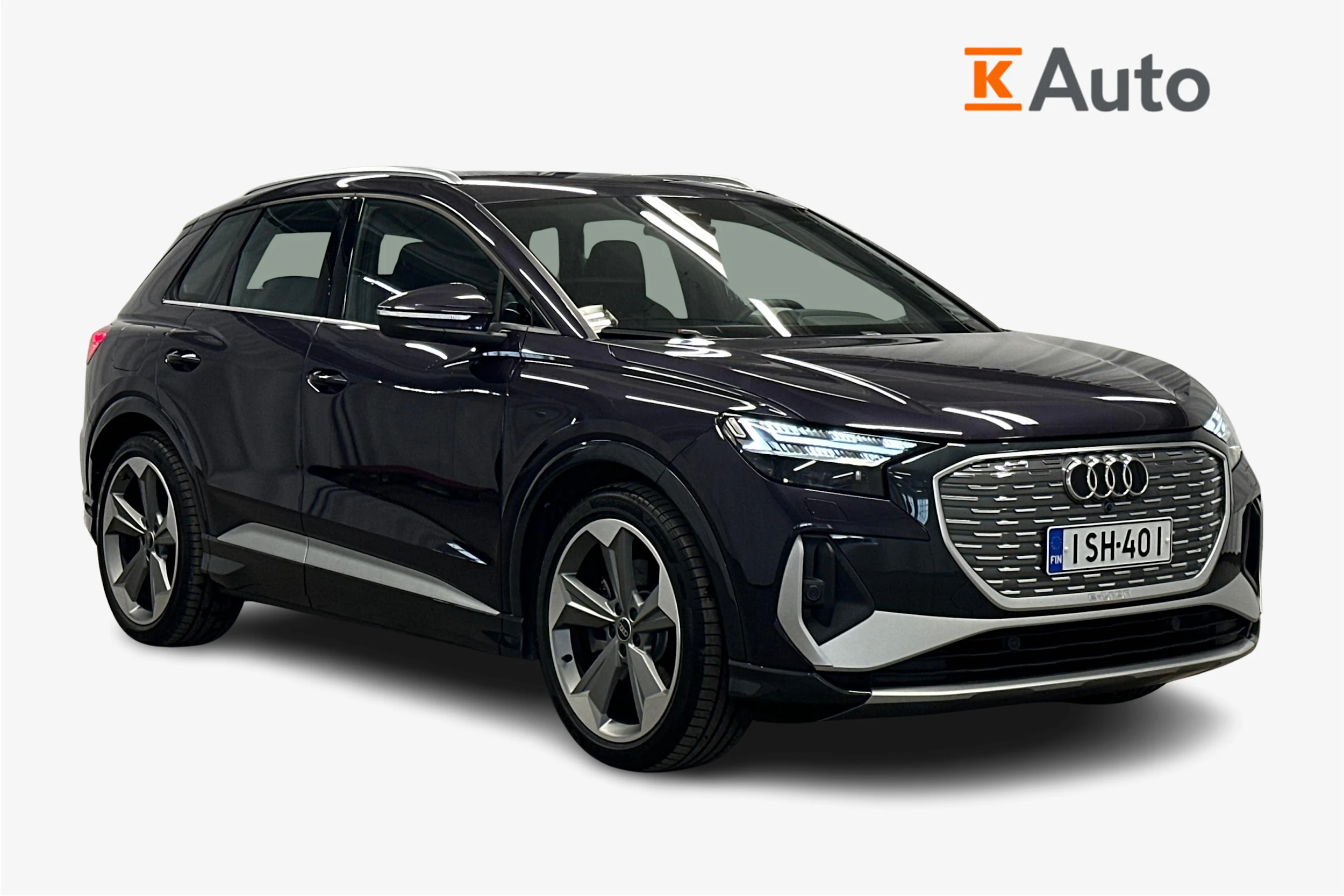 vihreä Audi Q4 e-tron 2025 kuva 1.