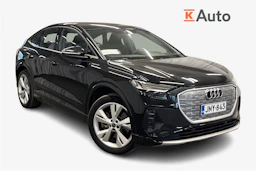 musta Audi Q4 e-tron 2025 kuva 1.