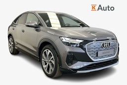 taifun harmaa Audi Q4 e-tron 2025 kuva 1.