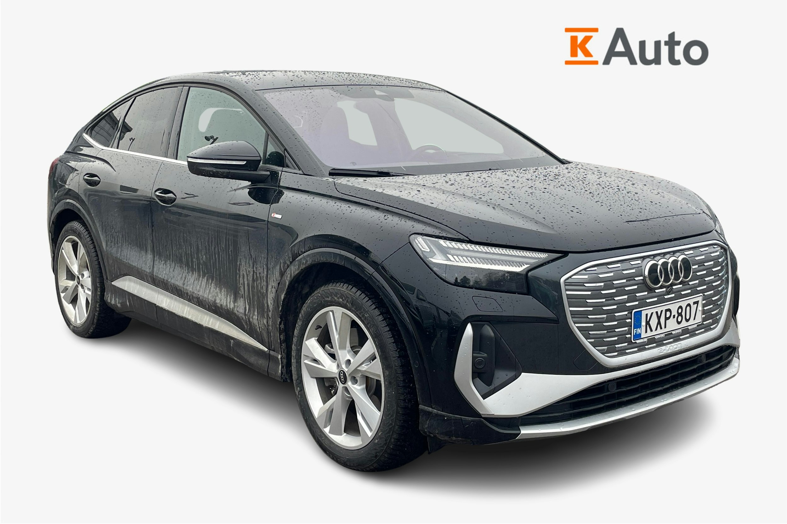 musta Audi Q4 e-tron 2025 kuva 1.