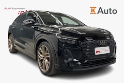 musta Audi Q4 e-tron 2025 kuva 1.