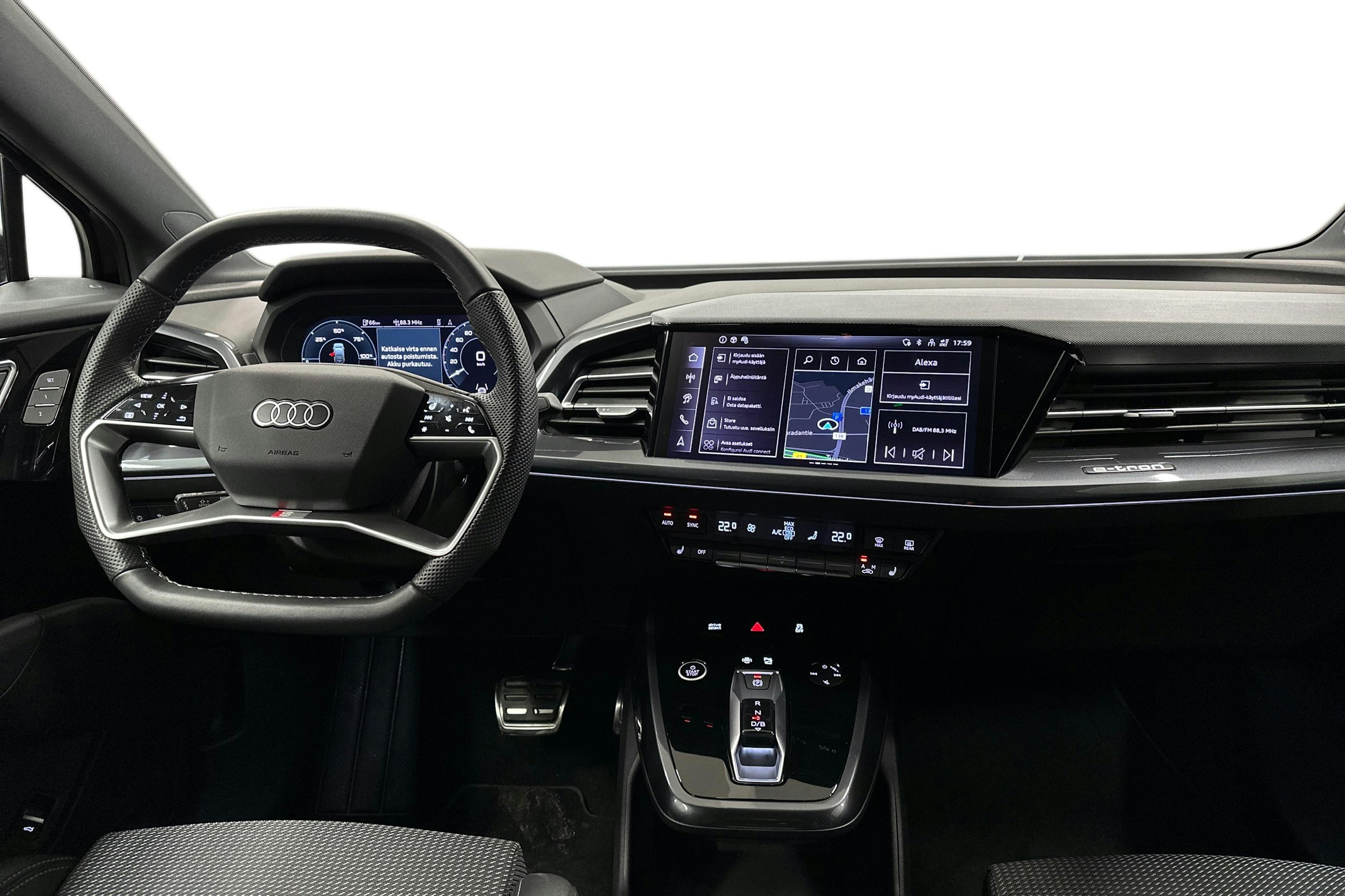 musta Audi Q4 e-tron 2025 kuva 9.