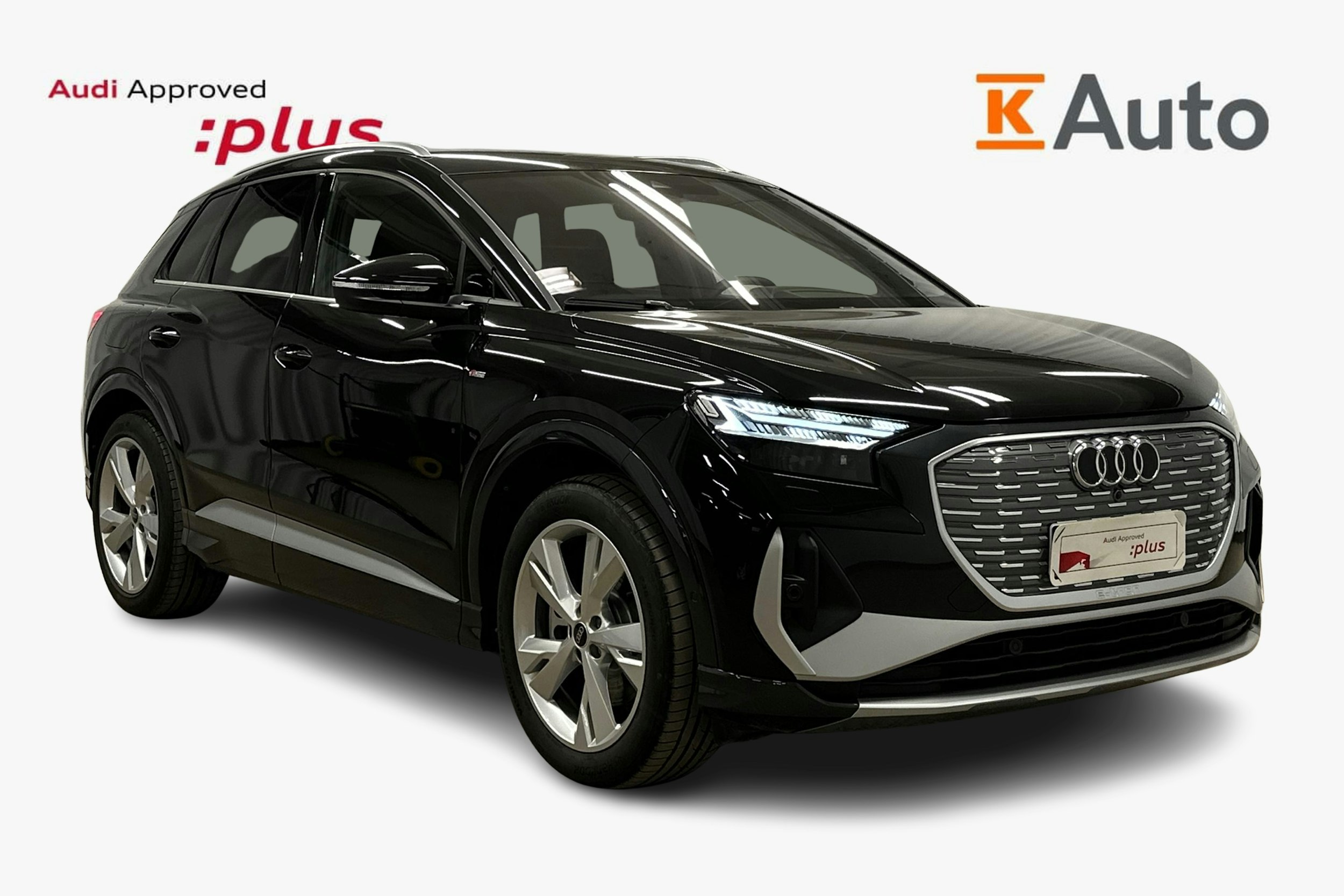 musta Audi Q4 e-tron 2025 kuva 1.