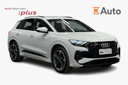 valkoinen Audi Q4 e-tron 2025 kuva 1.