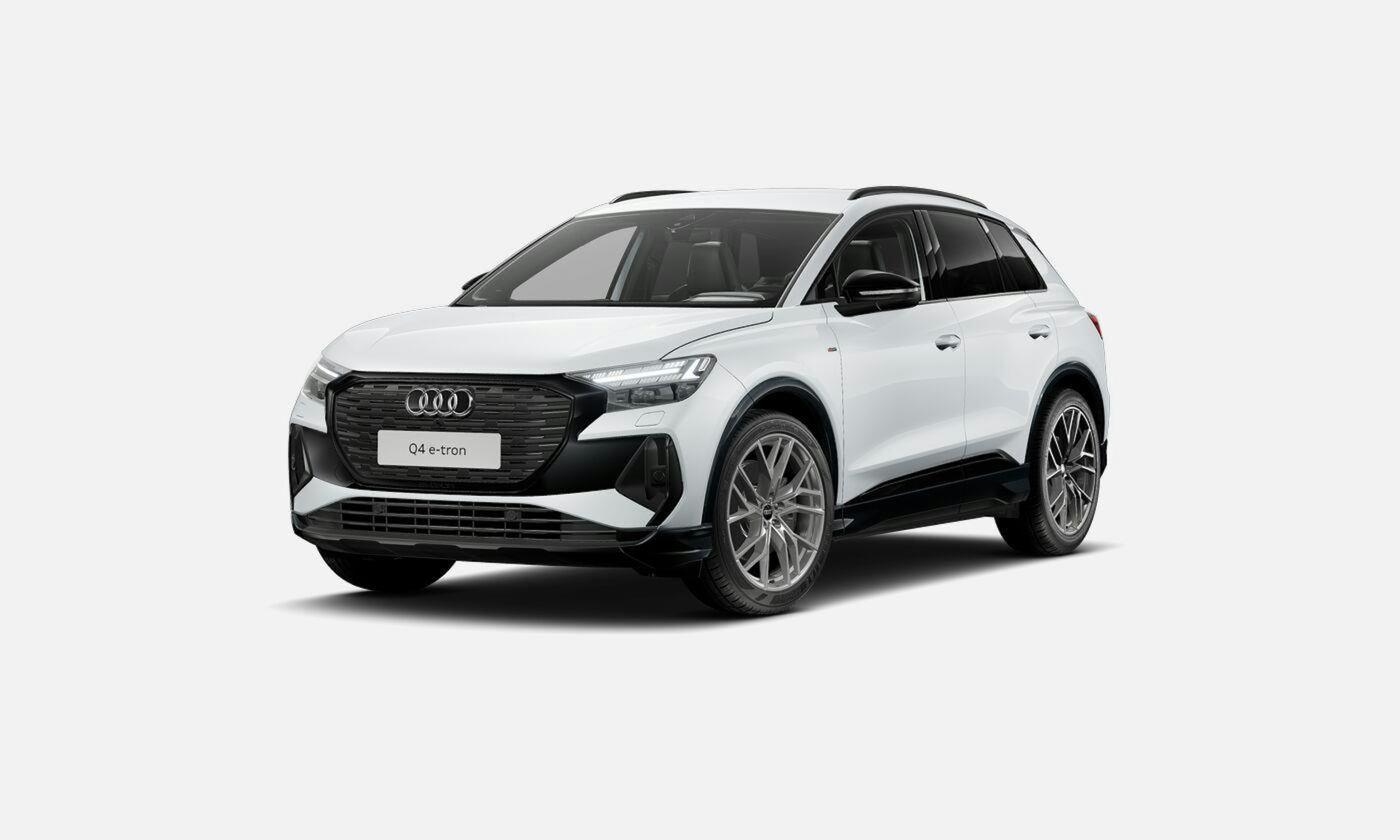 valkoinen Audi Q4 e-tron 2025 kuva 1.