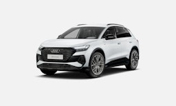 valkoinen Audi Q4 e-tron 2025 kuva 1.