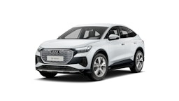valkoinen Audi Q4 e-tron 2025 kuva 1.