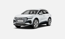 valkoinen Audi Q4 e-tron 2025 kuva 1.