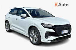 Valkoinen Audi Q4 e-tron 2025 kuva 1.