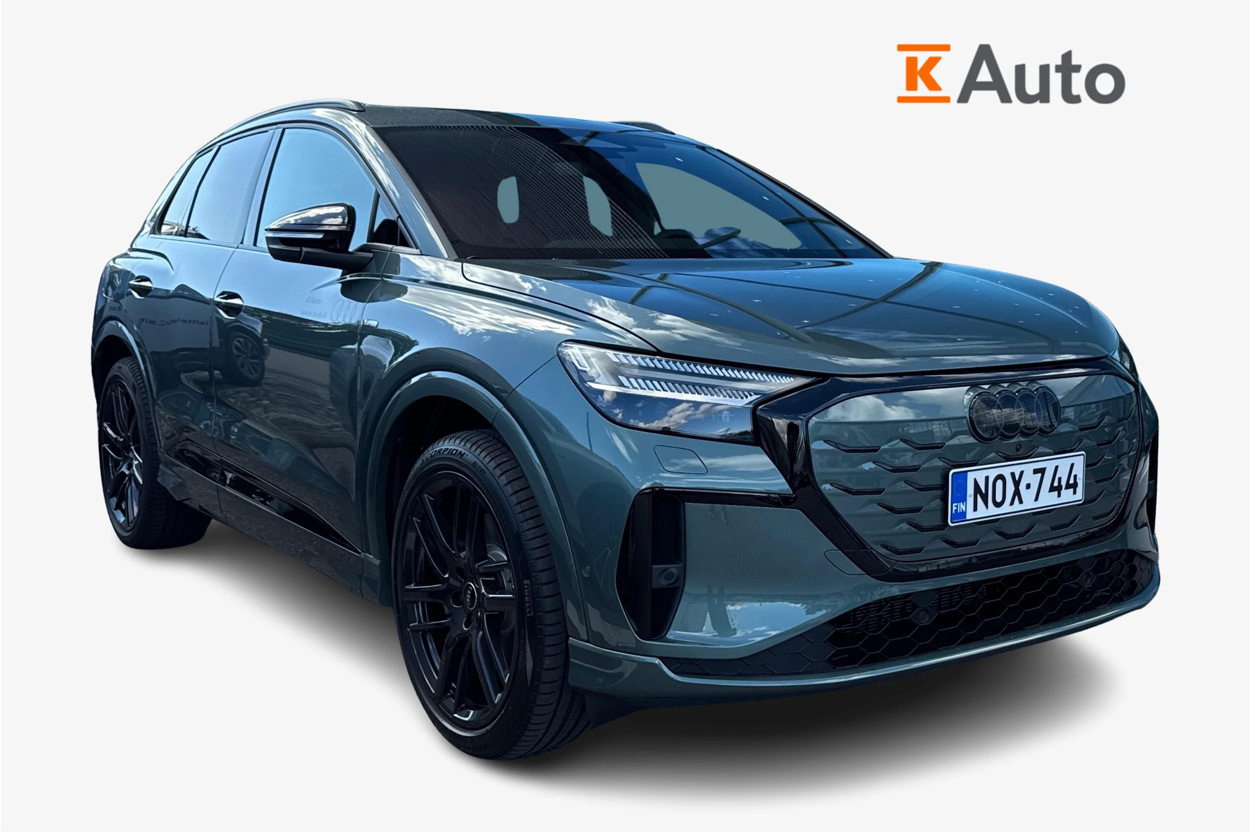 vihreä Audi Q4 e-tron 2027 kuva 1.