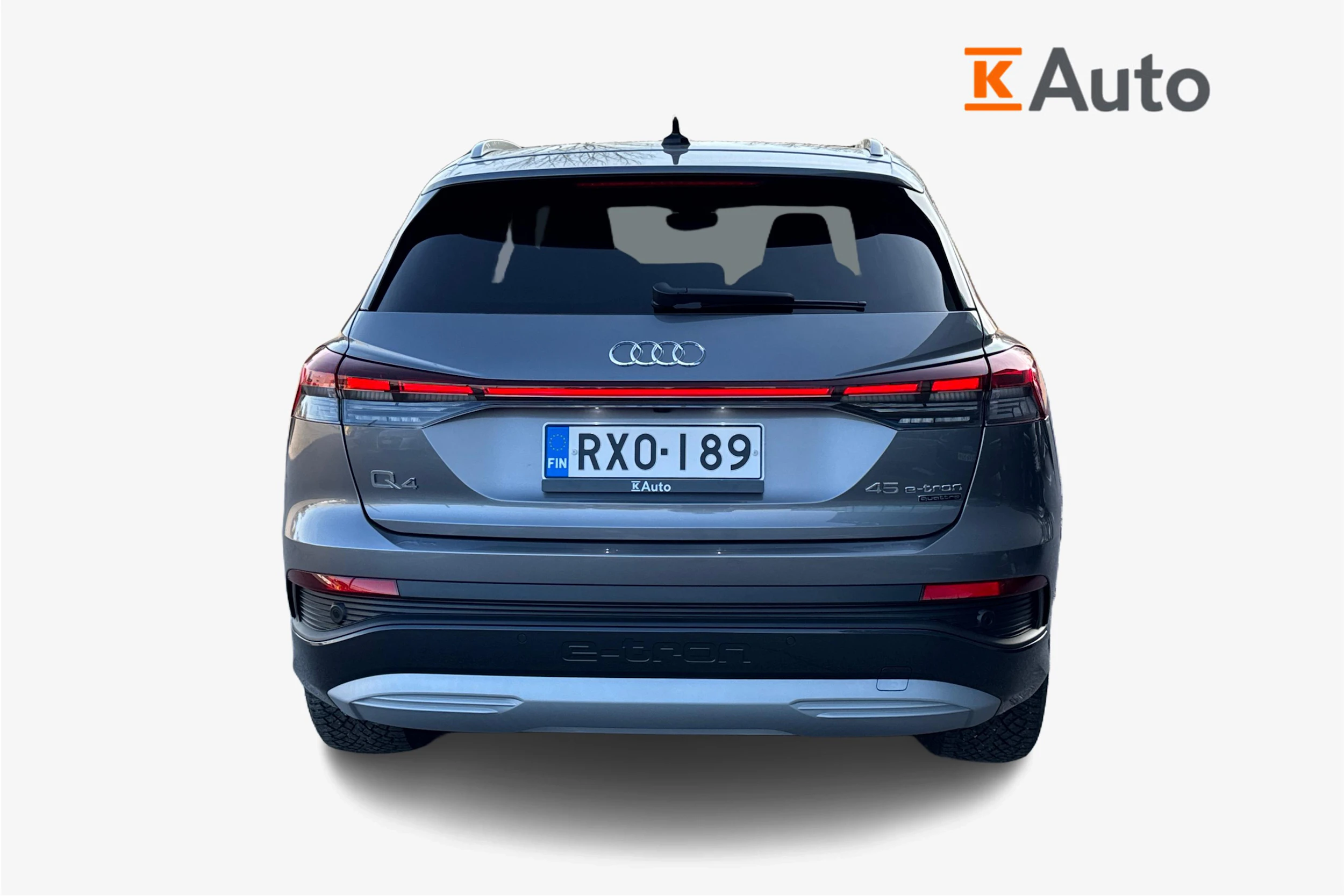 harmaa Audi Q4 e-tron 2026 kuva 3.